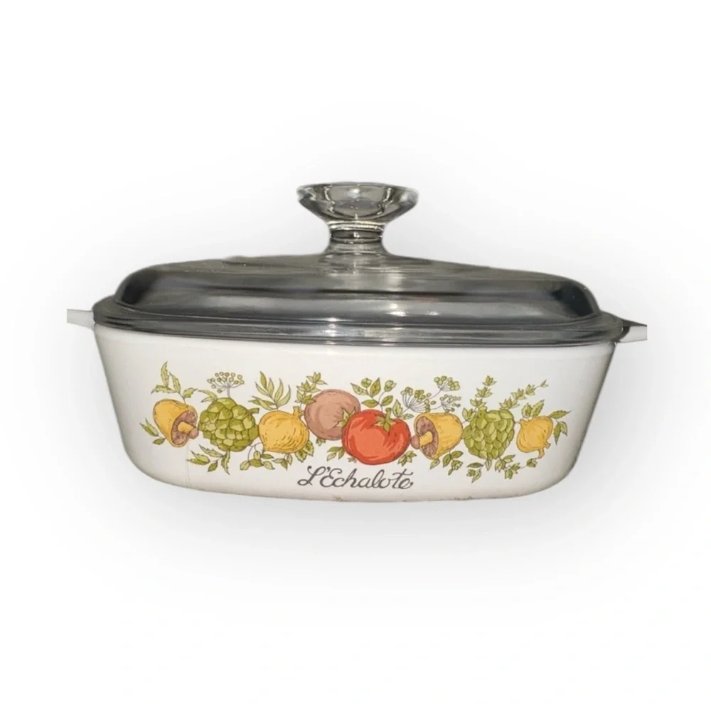 Corning Ware- Spice of Life- L’Échalote 1 Quart Casserole Dish